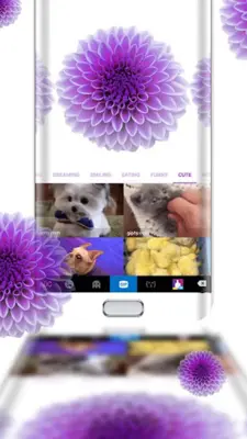 Purple Floral android App screenshot 0